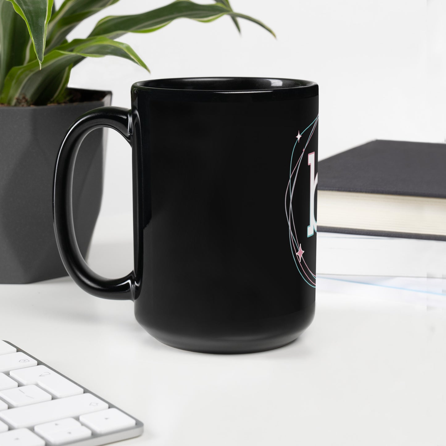 BAkhidimeCREATIONS Black Glossy Mug